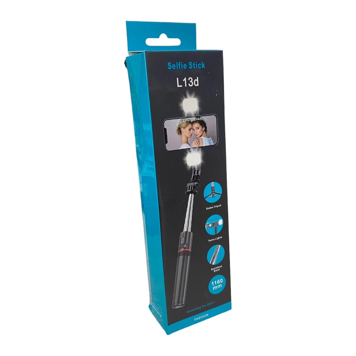 Picture of Selfie Stick Tripped L13D-Android IOS Cell Phone Remote Shutter Double Fill TRIPED SELLFY STICK NEW - Elevate Your Selfie Game