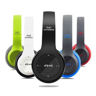 Picture of Wireless P47 Bluetooth Headphone With Microphone Foldable Headsets Bass HiFi Sound