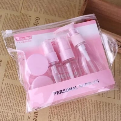Picture of 6 Pcs Travel Makeup Bottle Set with funnel