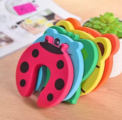 Picture of 2pcs Baby Safety Door Lock, Door Stopper Cartoon For Baby Protector Kids Finger Protector