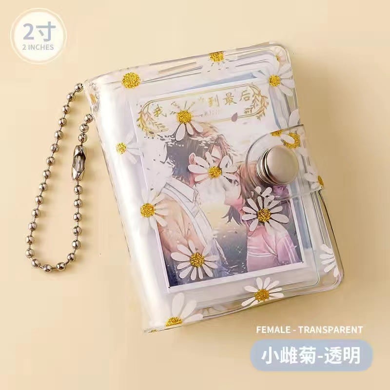 Picture of Mini Album Keychain Photo Storage Interstitial Pocket Keyring Lover Memory Gift