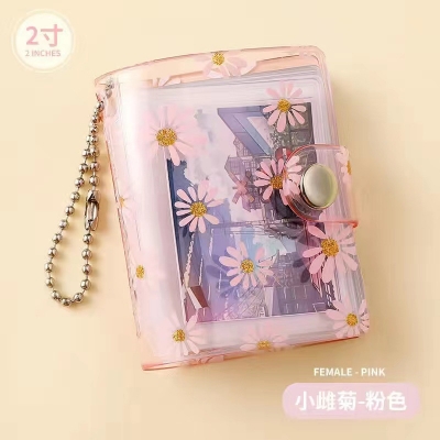 Picture of Mini Album Keychain Photo Storage Interstitial Pocket Keyring Lover Memory Gift