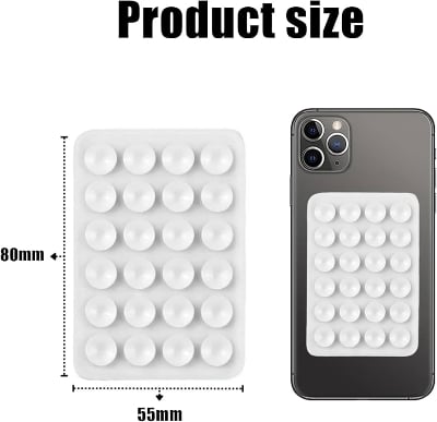 Picture of Strong Grip Silicone Phone Holder – Adhesive Suction Mount, Anti-Slip Hands-Free Stand