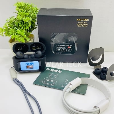Picture of Airpods A9 Pro Touch Screen Display with ANC ENC TWS Earbuds