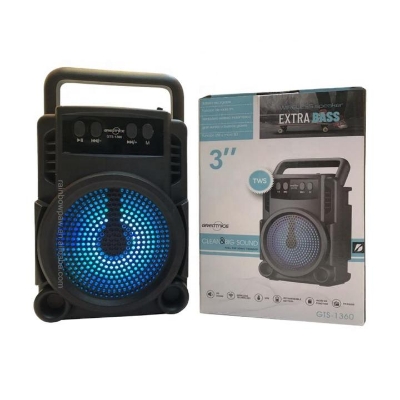 Picture of Bluetooth Speaker Gts-1360 Rechargeable Extra Bass Wireless Portable Speaker Mini