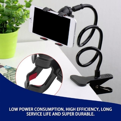 Picture of Flexible 360 Rotation Clip Mobile Cell Phone Holder Lazy Bed Desktop Bracket Mount Stand Phone Clip Holder