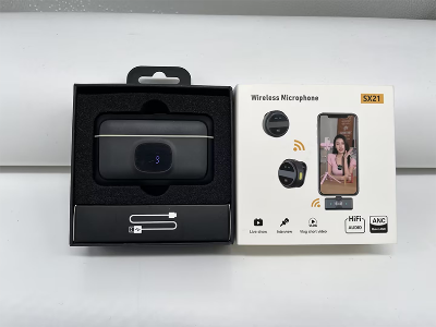 Picture of SX21 Wireless Microphone Original of Hollyland Lark M2. Interview, Live Broadcast, Audio Video Recording Clip on Collar Microphone. Noise Reduction Lavalier Lapel Mini Microphone