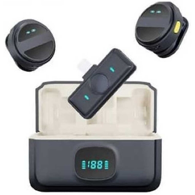 Picture of SX21 Wireless Microphone Original of Hollyland Lark M2. Interview, Live Broadcast, Audio Video Recording Clip on Collar Microphone. Noise Reduction Lavalier Lapel Mini Microphone