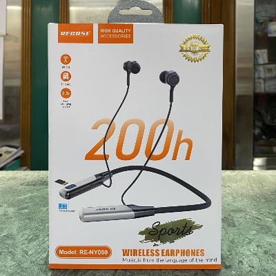Picture of Recrsi RE-NY060 200 Hours Bluetooth Neckband Black