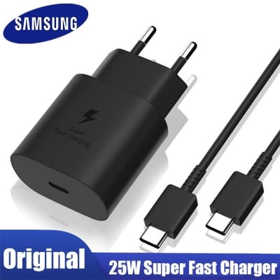 Picture of SAMSUNG 25W USB-C Super Fast Charging Wall Charger (Samsung Galaxy S20/S20+/S20 Ultra/Note10/Note20/plus/S10 5G 