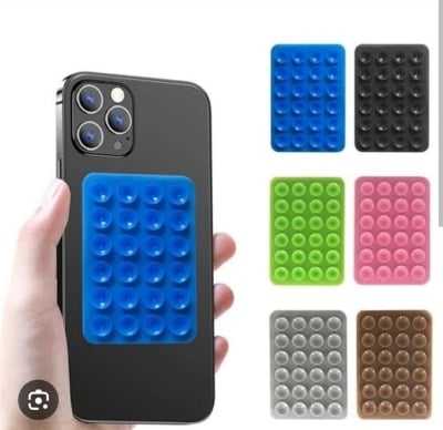 Picture of Strong Grip Silicone Phone Holder – Adhesive Suction Mount, Anti-Slip Hands-Free Stand