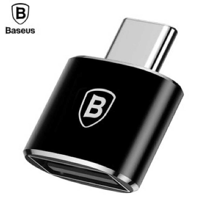 Picture of Baseus Mini USB Female To Type-C Male OTG Adapter Converter Black