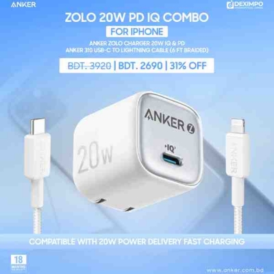 Picture of Anker Zolo A2699 Charger 20W IQ & PD