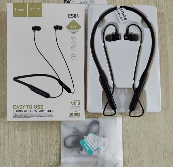 Picture of Hoco ES64 Wireless Bluetooth Neckband long Battery Backup