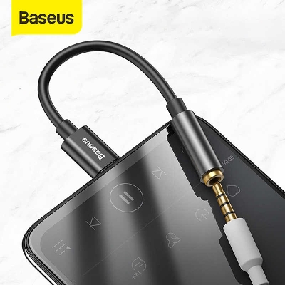 Picture of Baseus L54 Type c to 3.5mm AUX earphone headphone Adapter Black