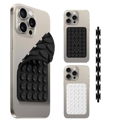 Picture of Double Sided Strong Grip Silicone Phone Holder – Adhesive Suction Mount, Anti-Slip Hands-Free Stand