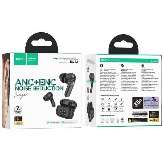 Picture of Hoco EQ22 Singer True Wireless ANC+ENC Noise Reduction BT Earbuds