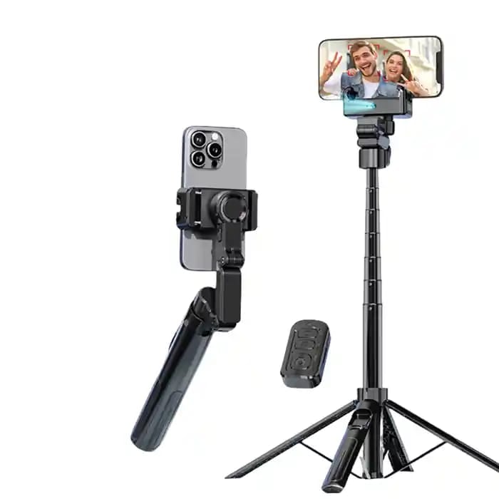 Picture of C16 Handheld Gimbal Stabilizer AI Face Tracking Smart Stabilizer Selfie Stick Tripod & Wireless Remote