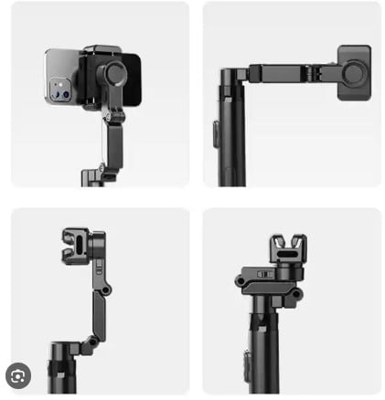 Picture of C16 Handheld Gimbal Stabilizer AI Face Tracking Smart Stabilizer Selfie Stick Tripod & Wireless Remote