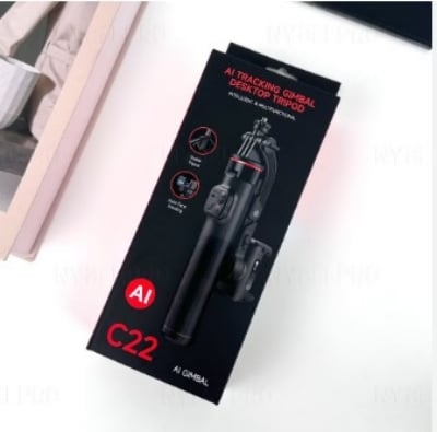 Picture of C22 Handheld Gimbal 360° AI Face Tracking Shoot Stabilizer Selfie Stick Desktop Tripod with Multifunction Remote for Smartphoes