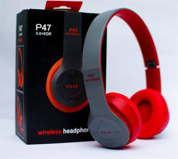 Picture of P47 Foldable Wireless Bluetooth Headphones with Stereo Sound and Headband