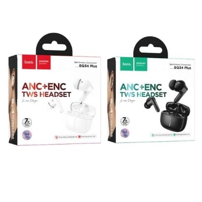 Picture of Hoco EQ34 Plus True Wireless ANC+ENC Noise Reduction App Control Bluetooth Earphone(Black)