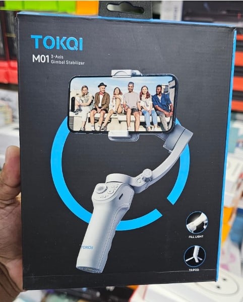 Picture of TOKQI M01 Handheld 3-Axis Gimbal Phone Holder Anti Shake Video Record Stabilizer for Xiaomi iPhone Cellphone Smartphone