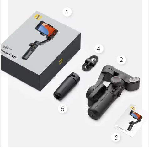 Picture of Smart XE 3-Axis Gimbal Stabilizer Foldable Handheld Selfie Stick Smart Face Tracking APP Control Original Video Volg