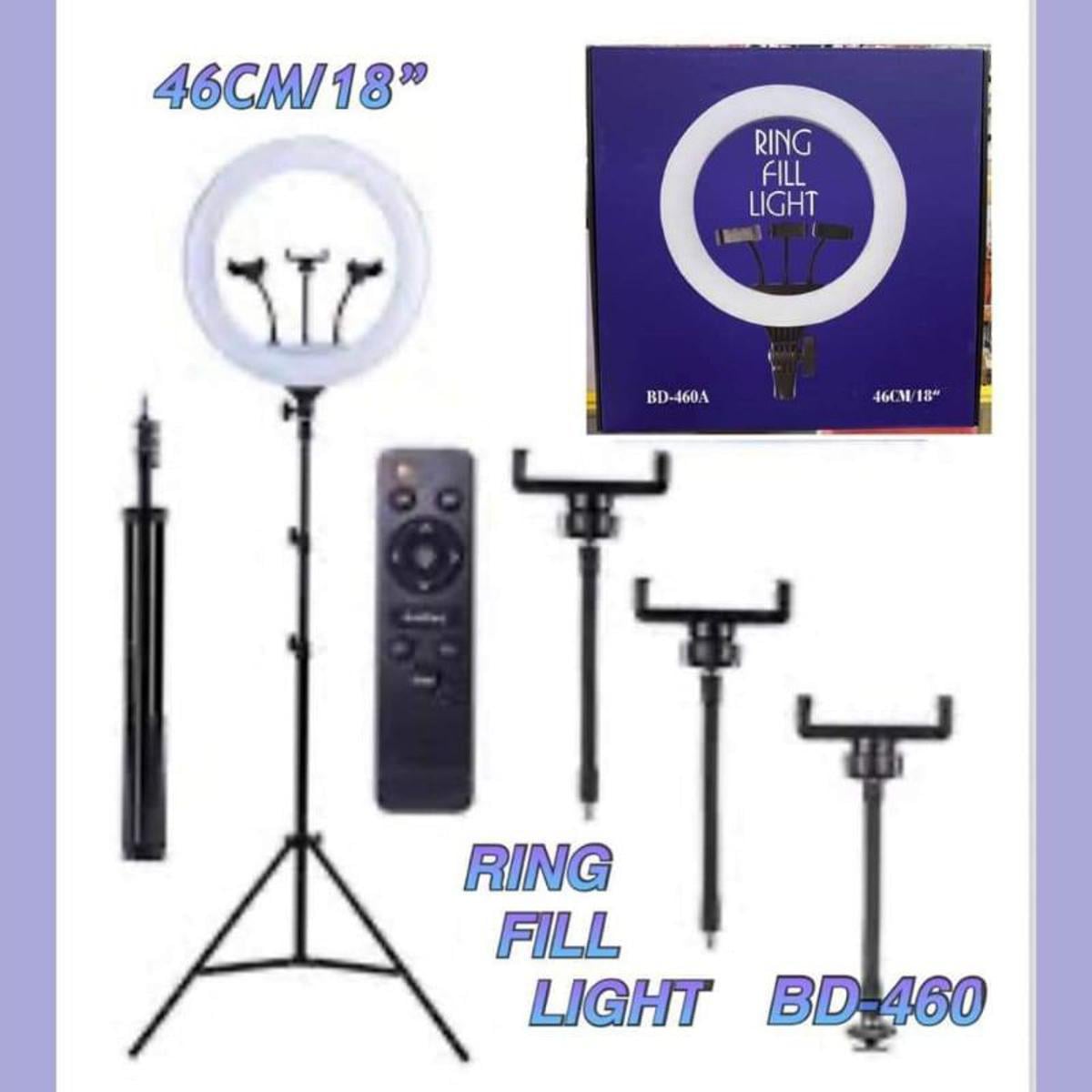 Picture of 18 Inch Remote control Ring Light Photography, Live Broadcasting and Self-portrait with Tripod for Smartphone
