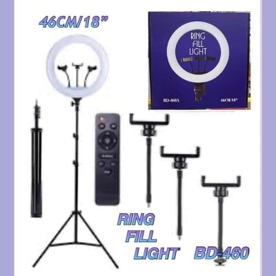 Picture of 18 Inch Remote control Ring Light Photography, Live Broadcasting and Self-portrait with Tripod for Smartphone