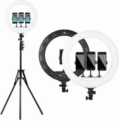 Picture of 18 Inch Remote control Ring Light Photography, Live Broadcasting and Self-portrait with Tripod for Smartphone