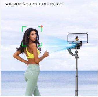 Picture of C22 Handheld Gimbal 360° AI Face Tracking Shoot Stabilizer Selfie Stick Desktop Tripod