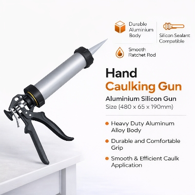 Picture of Heavy Duty Aluminium Caulking Gun – Hand Silicone Sealant Gun (480 x 65 x 190mm)
