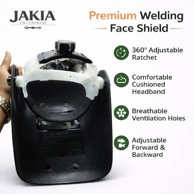 Picture of Premium Welding Face Shield Helmet – Flip-Up Dark Glass Safety Mask for Arc Welding & Grinding