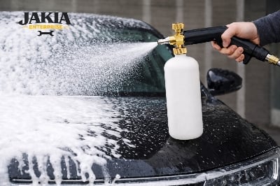 Picture of Snow Foam Lance Car Wash Bottle Sprayer – Pressure Washer Foam Gun for Car & Bike Cleaning - White