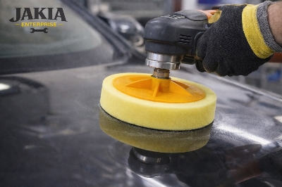 Picture of 6 Inch Car Polishing Sponge Pad – M14 Thread Waxing & Buffing Disc for Car Polisher - Yellow