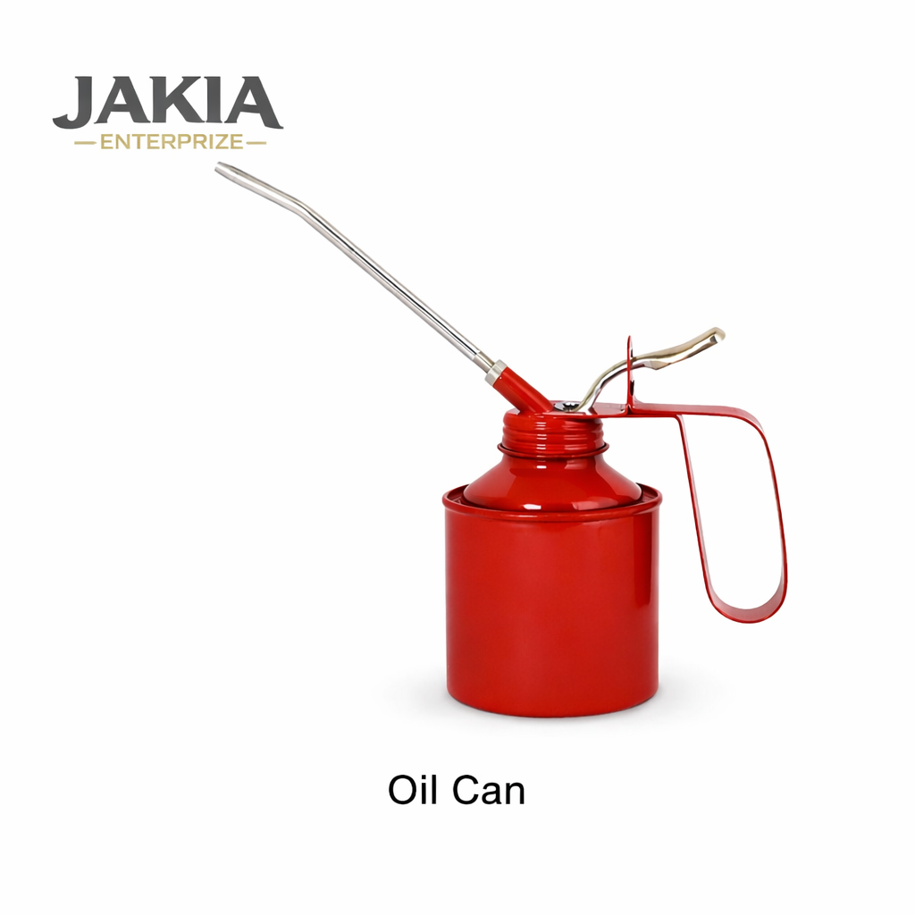 Picture of Metal Oil Can – Multi-Purpose Lubricating Oil Can with Long Nozzle (Free Size) - Red