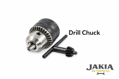 Picture of Drill Chuck with Key 1.5–13mm (1/2-20UNF) – Heavy Duty Drill Chuck - Black