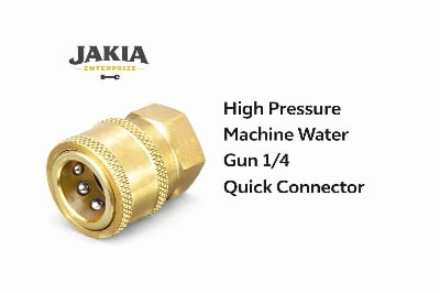 Picture of High Pressure Washing Machine Water Gun 1/4" Quick Connector – Brass Fitting - Gold