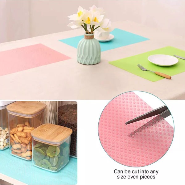 Picture of 4 Pcs Washable Refrigerator Mat Waterproof Fridge Mate Drawer Matt-Multicolor