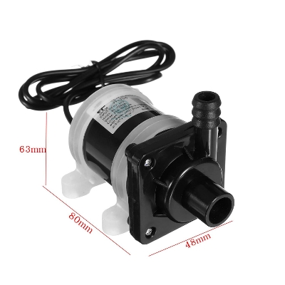Picture of DC 12V Solar Powered Water Pump Motor 700L/H Brushless Magnetic Submersible Water Pumps (Black,190 gm)