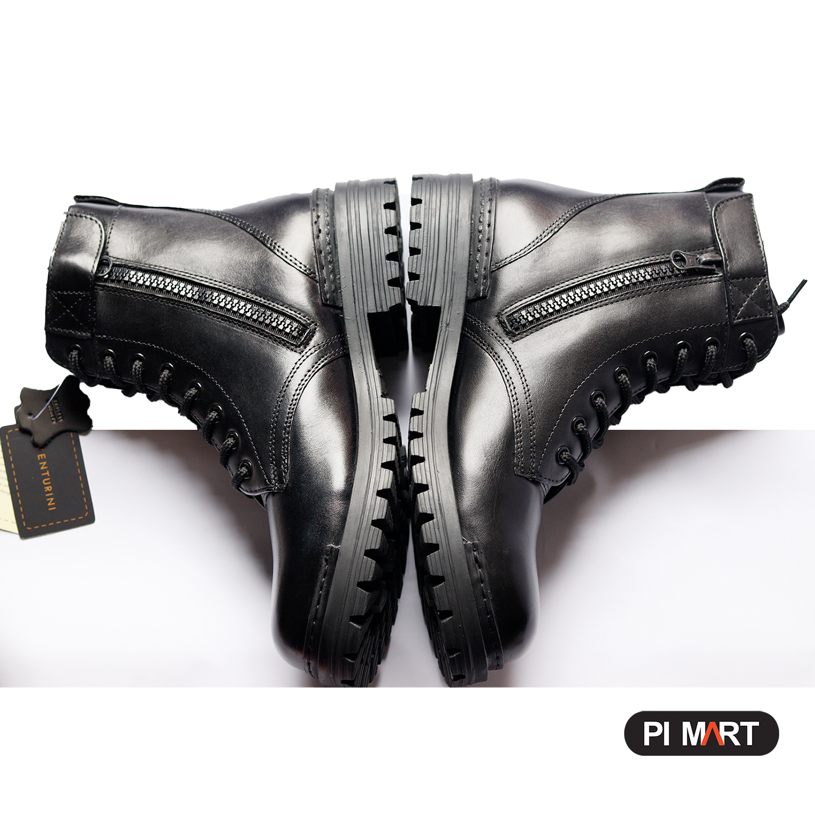 Picture of Fashion boots for Men | Genuine Leather Black Fashion Ankle Boot For Bikers- Indispensable -Quality And Durablity