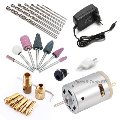 Picture of Mini Drill Set For Universal Use Up to 3mm Drill Bit (3.7V to 12V) (Multicolor)