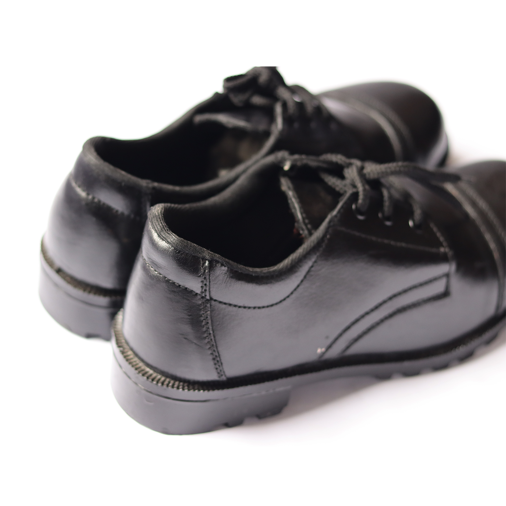Picture of Leather Safety Shoe - Worker Safety Shoe - Steel Toe Safety Shoes Protective Industrial Factory use + ( free Socks )
