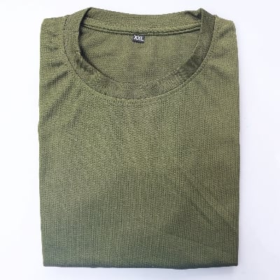 Picture of Olive Green Short Sleeve jersey T-shirt For men