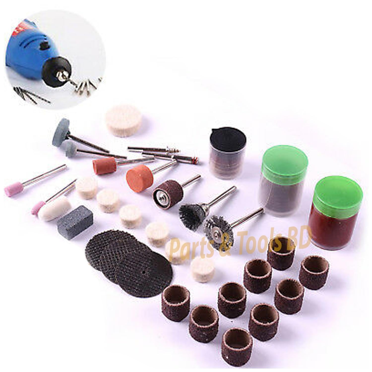 Picture of 105 Piece Rotary Power Tools Mini Drill Kit set (Multicolor)