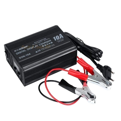 Picture of 10A Automatic Digital Display 12V & 6V Battery Fast Charger (Multicolor)