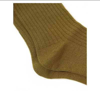 Picture of Plain Regular Boot Socks  olive - Free Size soft Cottn Boot Socks - Cotton OLIVE thick Socks for Winter