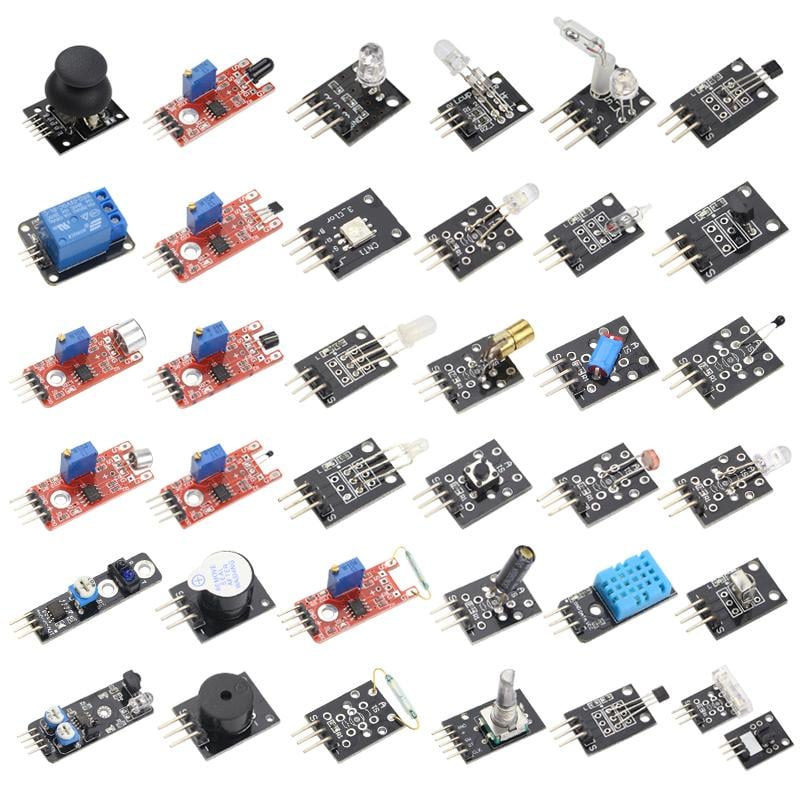 Picture of 37 in 1 Sensor Kit With Parts Box For Arduino (Multicolor)