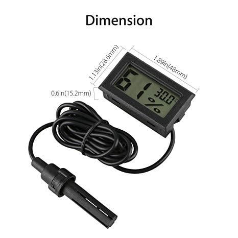 Picture of Digital Temperature with Humidity Meter (Hygrometer) -50~70C 10%~99%RH (Multicolor)
